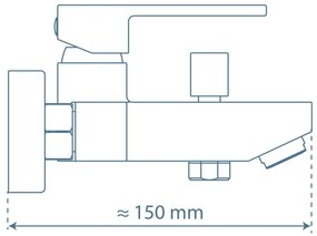 Schutte Tokyo badmengkraan chroom