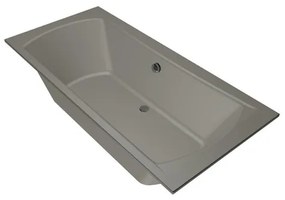 Xenz Robijn Duobad - 190x90x48 - afvoer Midden - acryl - cement 6988-06
