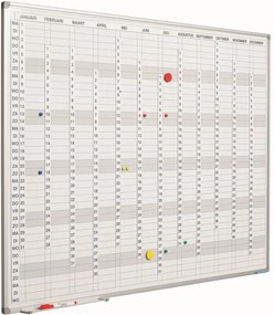 Jaarplanner verticaal incl. maand-/dag-/cijferstroken - 90x120 cm