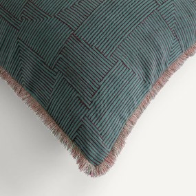 Geborduurde kussenhoes van linnen en katoen, SORINE