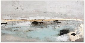 Handbeschilderde canvasprint Low Limit Green
