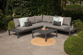 Exotan Hoek Loungeset - La Vida - Antraciet - Aluminium - Exotan