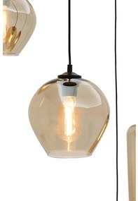 Goossens Hanglamp Devant, Hanglamp met 5 lichtpunten ø 50 cm