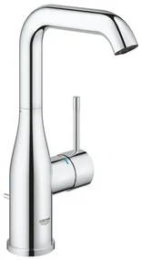 GROHE Essence Wastafelkraan Opbouw - uitloop 12.7cm - L-size - hoge draaibare uitloop - waste - chroom 24174001