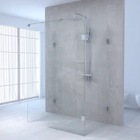 Brauer JC profielloze inloopdouche XL 140x80cm chroom
