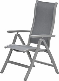 Garden Impressions Hilly tuinstoel verstelbaar taupe - 2 stuks