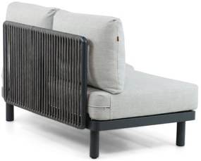 Hoek loungeset 5 personen Aluminium/rope Grijs  Santika Furniture Santika