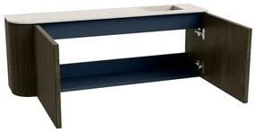Mondiaz Joya DLux 110cm toiletmeubel ronding links shadow met wastafel faye rechts 1 kraangat meli