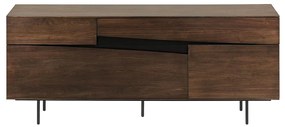 Kave Home Cutt Walnoot Dressoir Modern Design - 180x40x73cm.