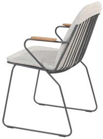 Tuinstoel stapelbaar RVS Grijs-antraciet 4 Seasons Outdoor Veneto