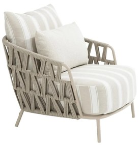 4 Seasons Outdoor Beverly loungestoel latte  Loungestoel   beige weerbestendig