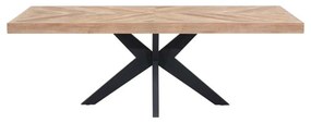 DTP Home Masterpiece Einstein Teak Eettafel Hongaarse Punt 220 Cm - 220 X 100cm.