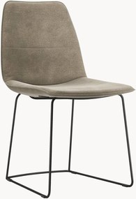 Stoel freistil117 met bekleding, grijsolijf/zwart
