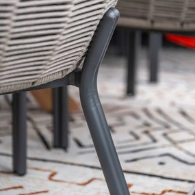 Garden Impressions Padula tuinset 7-delig - Scot tuintafel Napoli grey 230x115 cm
