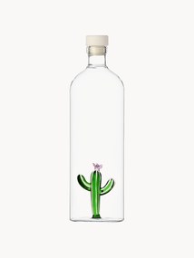 Handgemaakte karaf Desert Plants van borosilicaatglas, 1.1 L