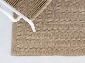 Buitenkleed | Rechthoekig | Kees Smit Azanza | Polyester/Polypropyleen | Taupe/Bruin | 160x230cm | Kees Smit Tuinmeubelen