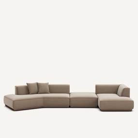 Open hoekbank rechts XL fluweel, JACOPO