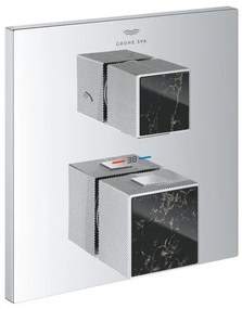 Grohe Grohtherm cube afdekset thermostaat m/omstel vanilla noir 24430000