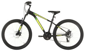 vidaXL Mountainbike 21 versnellingen 27,5 inch wiel 38 cm frame zwart