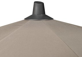 Platinum Riva stokparasol 3 m. rond - Sandstone Ivory