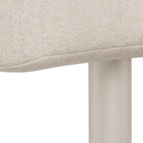 Mazzoni TORAY Beige (stof Apia 453)/onderstel kasjmier - GESTOFFEERDE EETKAMERSTOEL VOOR KEUKEN/EETKAMER
