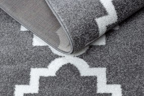 Tapijt SKETCH ROND - F343 grijs / witkleuring klaver Marokkaanse , trellis