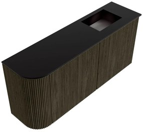 Mondiaz Joya 90cm toiletmeubel ronding links shadow met wastafel faye rechts zonder kraangat urban