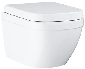 GROHE Euro Ceramic wandcloset compact 49x37.4cm zonder spoelrand diepspoel wit 39693000