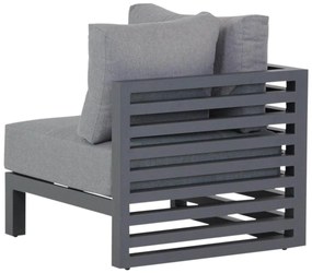 Santika Furniture Santika Jaya Hoek Module - Quick Dry Foam Aluminium Grijs