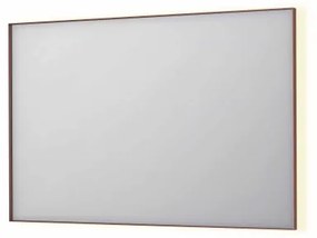 INK SP32 spiegel - 120x4x80cm rechthoek in stalen kader incl indir LED - verwarming - color changing - dimbaar en schakelaar - geborsteld koper 8410074