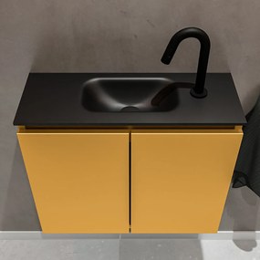 Mondiaz Ture 60cm toiletmeubel ocher met wastafel urban midden 1 kraangat