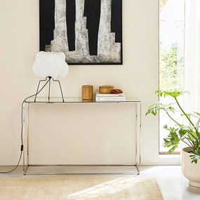 Verchroomde metalen spiegelconsole, MAHAUT