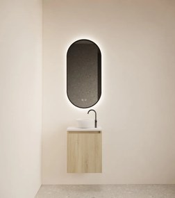 Gliss Design Echo toiletmeubel 40cm evoke eiken met toppaneel wit mat