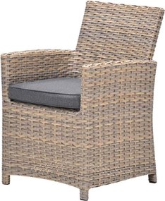 Garden Impressions Alaska lounge dining set 6-delig links - vintage willow - light teak vironwood