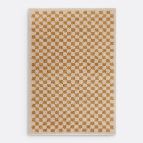 Vloerkleed met dambord motief, Eras