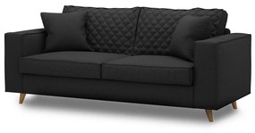 Rivièra Maison - Kendall Sofa 2,5 Seater, oxford weave, basic black - Kleur: zwart