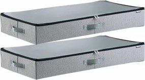 VEVOR Onderbed Opbergtas 2-pack (85x43x12cm) Onderbedcontainer met deksel, opbergdoos voor kleding, schoenen, slaapkamerkleding, opbergtas 45 L
