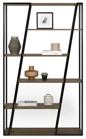 TemaHome Albi Moderne Design Boekenkast Walnoot - 120x38x197cm.
