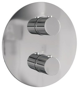 Brauer Chrome Edition thermostatische inbouw regendouche met staafhanddouche, rechte muurarm, glijstang en hoofddouche 30cm set 86 chroom