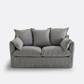 Bankhoes in gekreukt linnen Odna