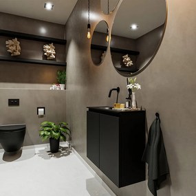 Mondiaz Ture 60cm toiletmeubel urban met wastafel urban links geen kraangat