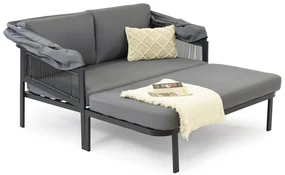 Berno Garden Point metalen tuinstoel antraciet