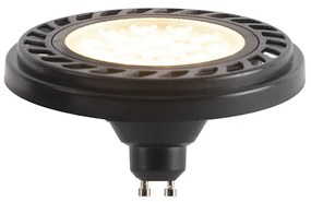 Set van 5 GU10 dimbare LED AR111 zwart 8W 600 lm 2700K