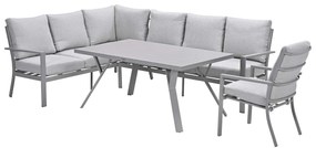 Garden Impressions Senja lounge dining set 4-delig links incl. stoel - valley sand