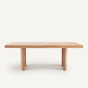 Uitschuifbare tafel van massief eikenhout, Olaga