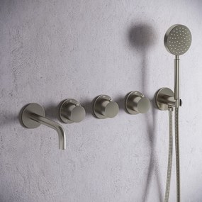 Saniclear Plus Stripes thermostaatkraan afbouwdeel RVS