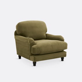 Fauteuil fluweel, Noon