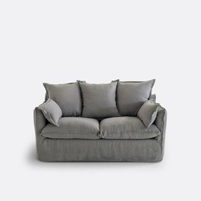 Bank, 2-, 3-, 4- of 5-zits, afneembare hoezen, gekreukt linnen, Odna