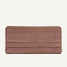 Gebogen hoofdbord, polyester stof, breedte 220 cm, Kachka