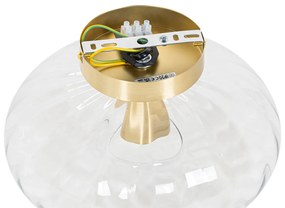 Smart plafondlamp goud met glas incl. Wifi P45 - Ayesha